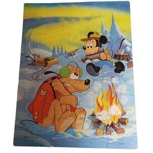 1983 Puzzle PLUTO Walt Disney Golden 100-pc 14" x 18" - 100% COMPLETE Mickey